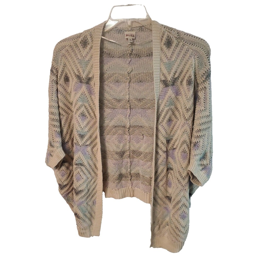 Mudd Open Front Knit Sweater Cardigan Size Small